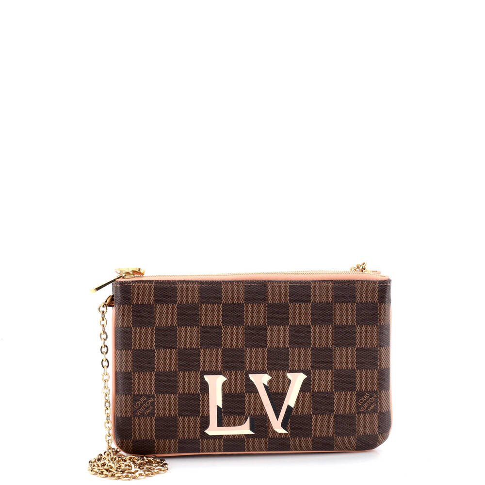 Louis Vuitton Double Zip Pochette Damier